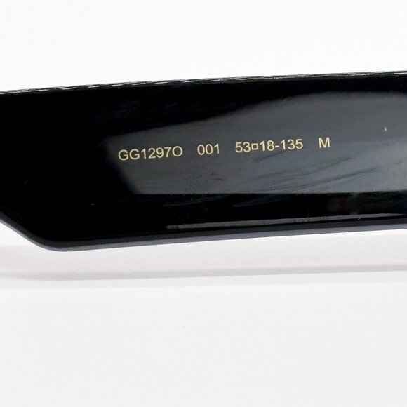 NEW GUCCI EYEGLASSES GG1297O 001 BLACK MEN EYEWEAR GUCCI - Picture 11 of 12